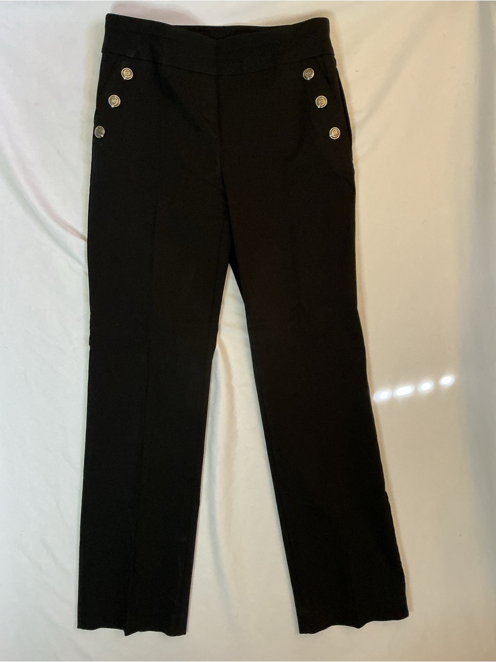 Roz & Ali Black Pull-On Pants with Elastic Waist